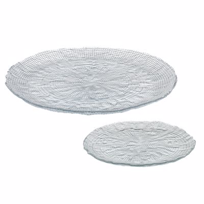 Cryspo Trio Σετ των 7 Σετ Πάστας Γυάλινο ''Kanvas Clear'' Φ33/Φ21cm 8026035